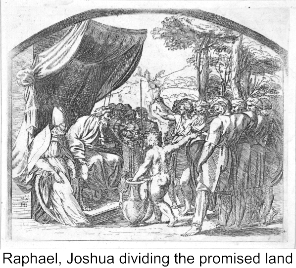 Raphael, Joshua dividing the promised land