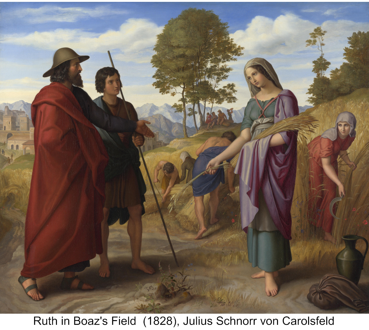 Ruth in Boaz's Field  (1828), Julius Schnorr von Carolsfeld
